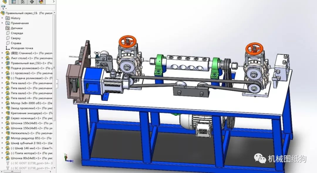 【工程机械】钢丝矫直机模型3d图纸 Solidworks设计 Solidworks 仿真秀干货文章