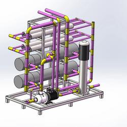 【工程机械】反渗透洗模机3D数模图纸 Solidworks16设计