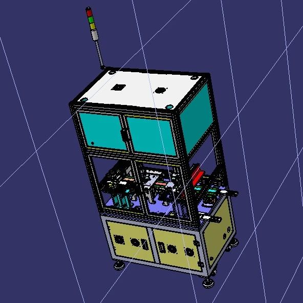 【非标数模】手机电池点胶设备3D数模图纸 step格式