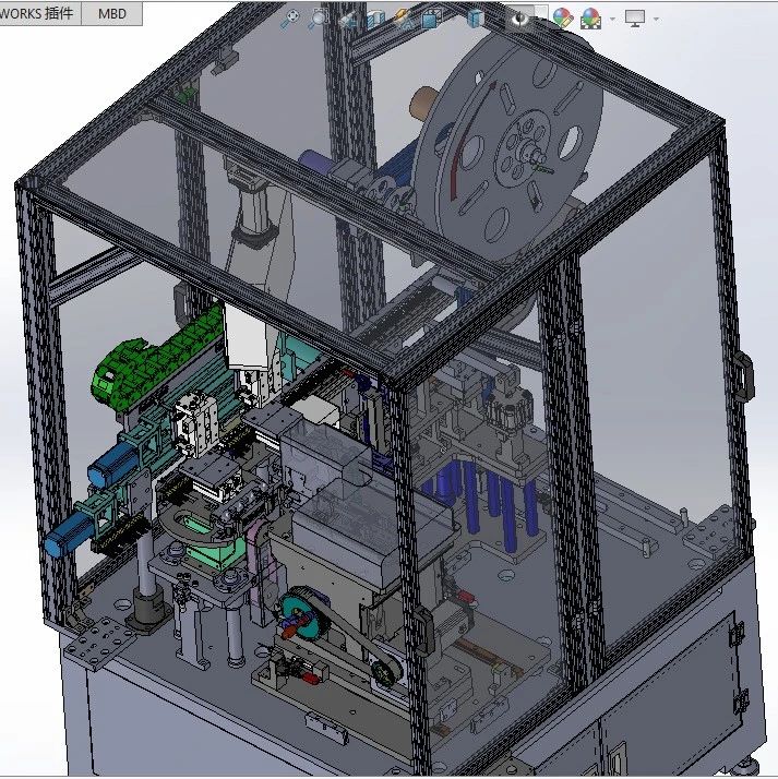 【非标数模】汽车连接器插针机3D数模图纸 Solidworks15设计 附x_t
