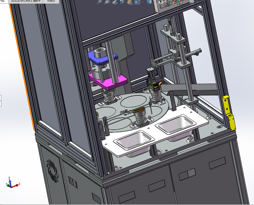 【非标数模】安全带吊环铆压设备3d数模图纸 Solidworks18设计 Solidworks 仿真秀干货文章