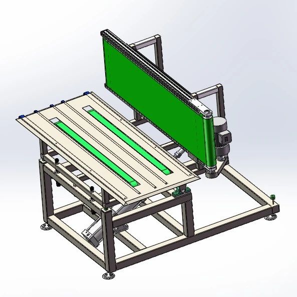 【非标数模】工厂用物件翻转台3D数模图纸 Solidworks18设计