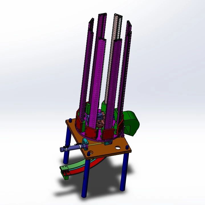 【非标数模】SJTSSRP-上料机构3D数模图纸 Solidworks设计