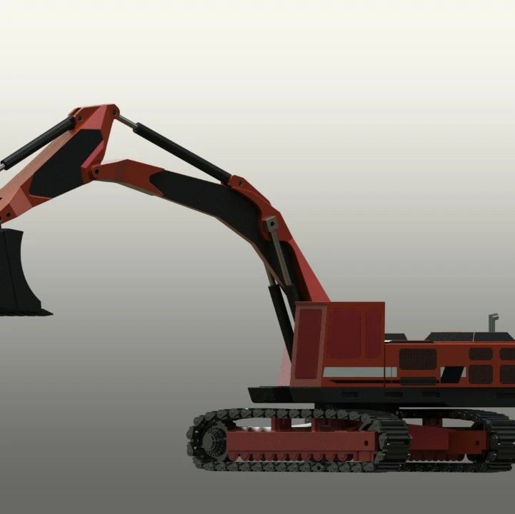 【工程机械】excavator-146履带挖掘机3D数模图纸 Soildworks设计