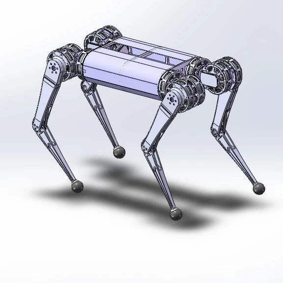 【机器人】Cheetah robots四足机器狗结构3D图纸 x_t格式