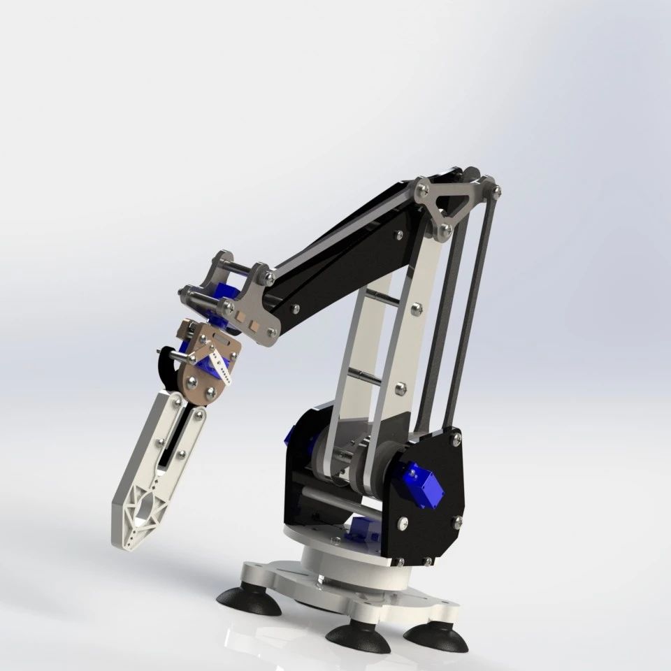 【机器人】robotic-arm-380机械臂3D数模图纸 Solidworks设计