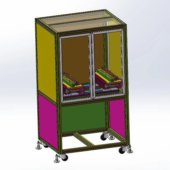 【非标数模】夹具平行移栽机3D数模图纸 Solidworks18设计