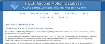 PEER下载地震波方法介绍