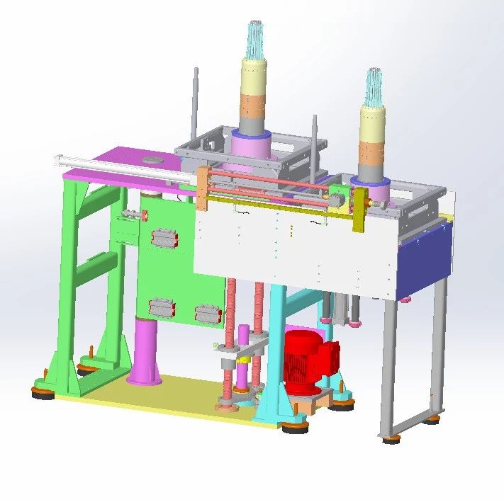 【非标数模】非标自动设备机架设计3D模型图纸 Solidworks设计
