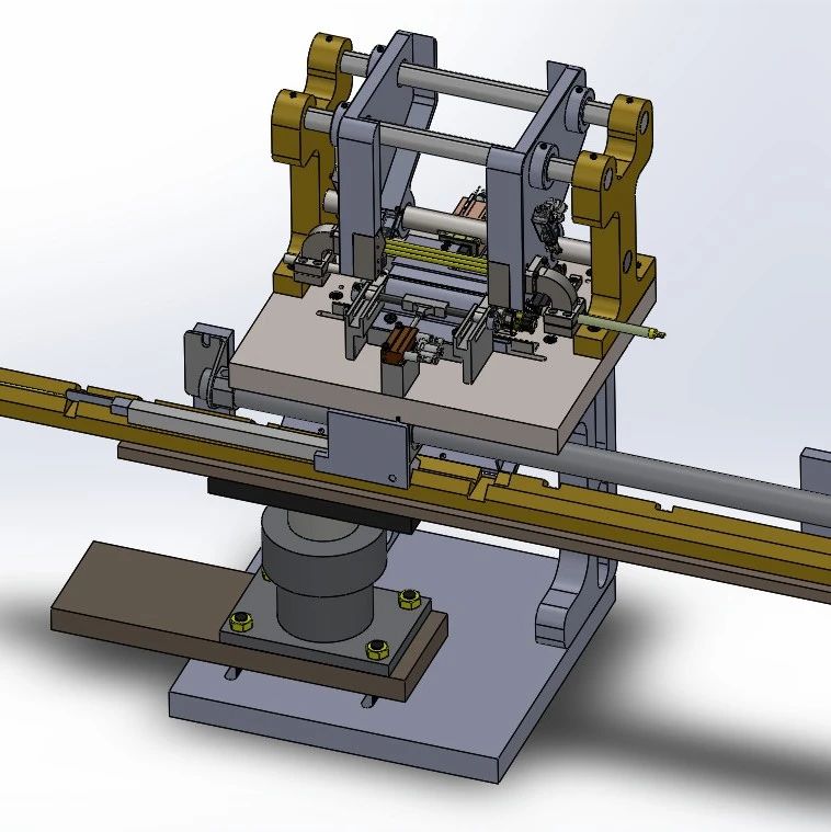 【工程机械】成型管长度测量仪3D模型图纸 Solidworks设计