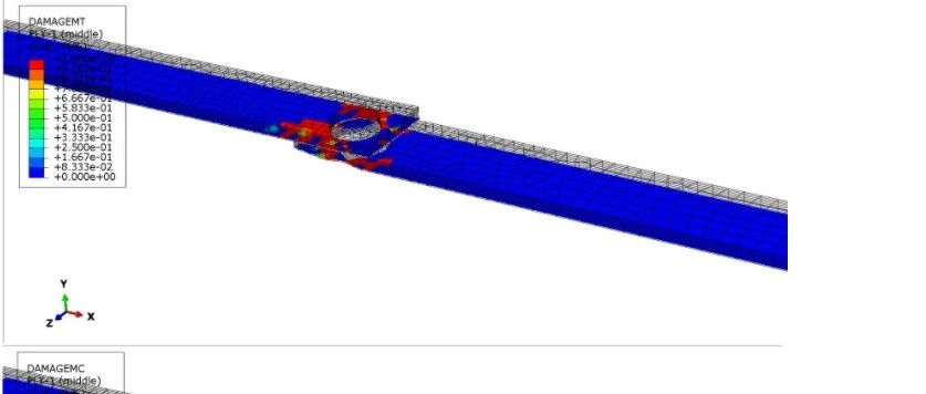 Abaqus-螺栓连接复合材料板的损伤失效模拟