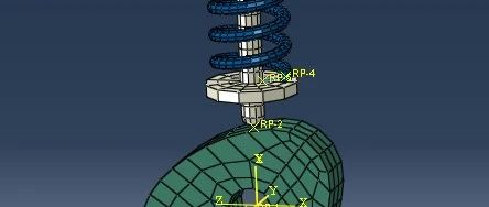 ABAQUS-connector连接器专题案例5-凸轮顶杆机构刚柔耦合仿真