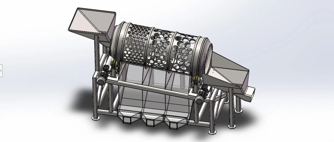 【农业机械】马铃薯分拣机3D数模图纸 Solidworks20设计