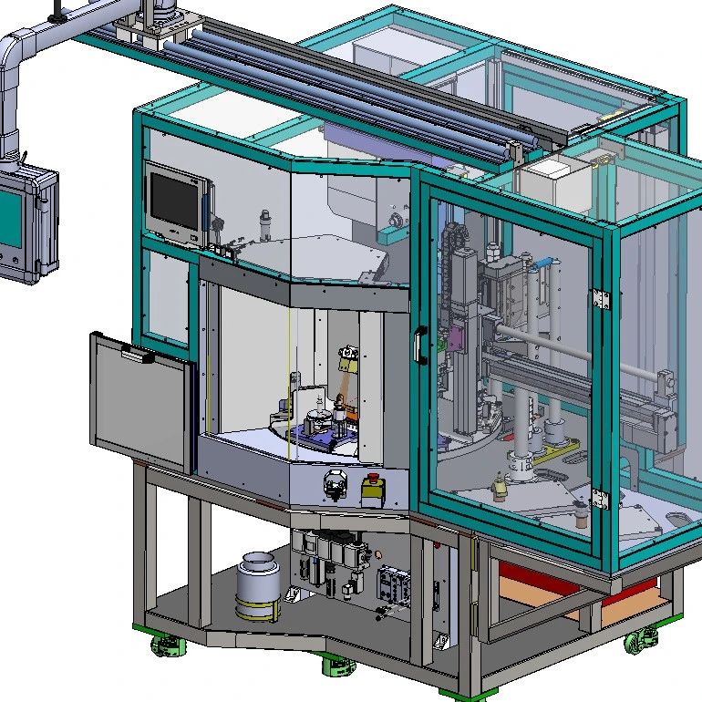【非标数模】电机转子充磁及合成设备3D数模图纸 Solidworks16设计