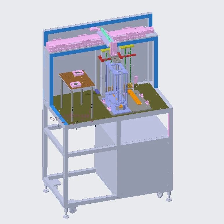 【非标数模】贴片自动送料仓储设备3D数模图纸 cero5.0设计