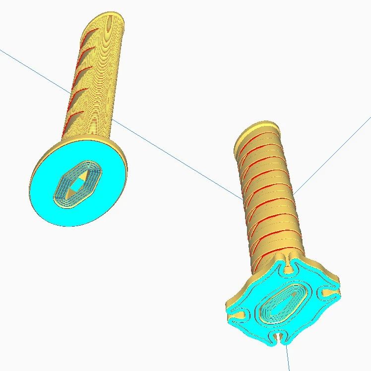 【3D打印】一体成型武士刀 伸缩剑3D打印图纸 STL格式