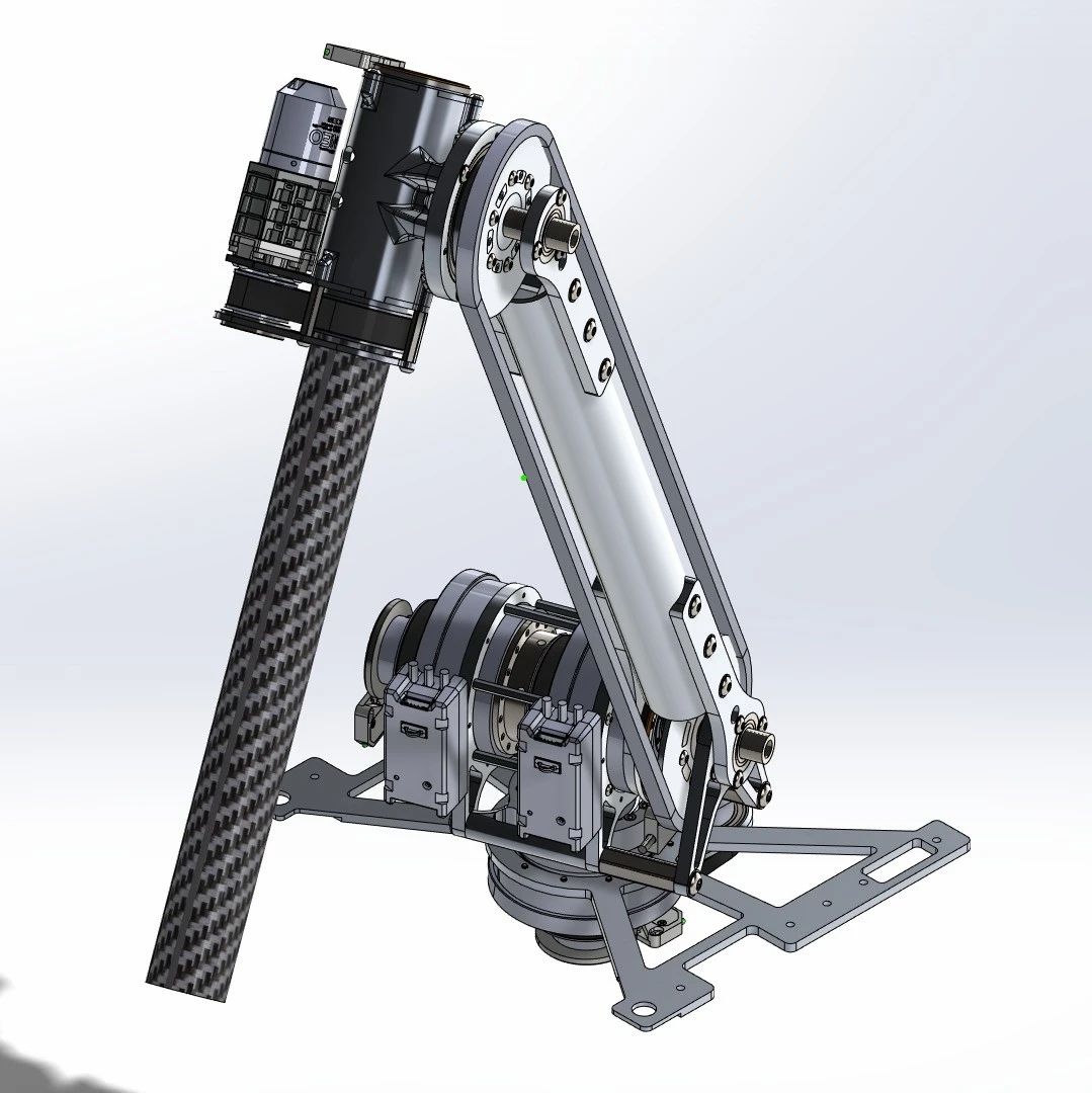 【机器人】NURover 6DOF机器人手臂3D数模图纸 STEP格式