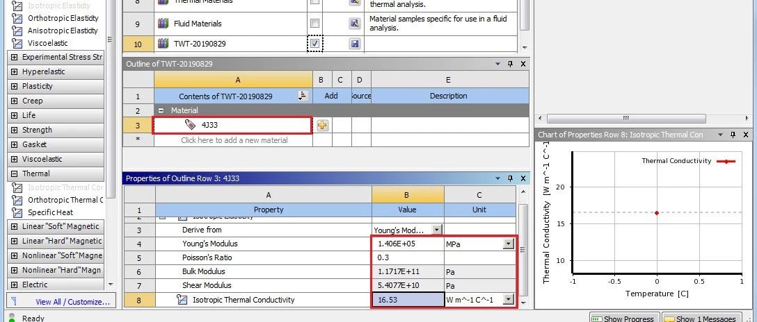 ANSYS Workbench 重要操作-材料参数库的建立