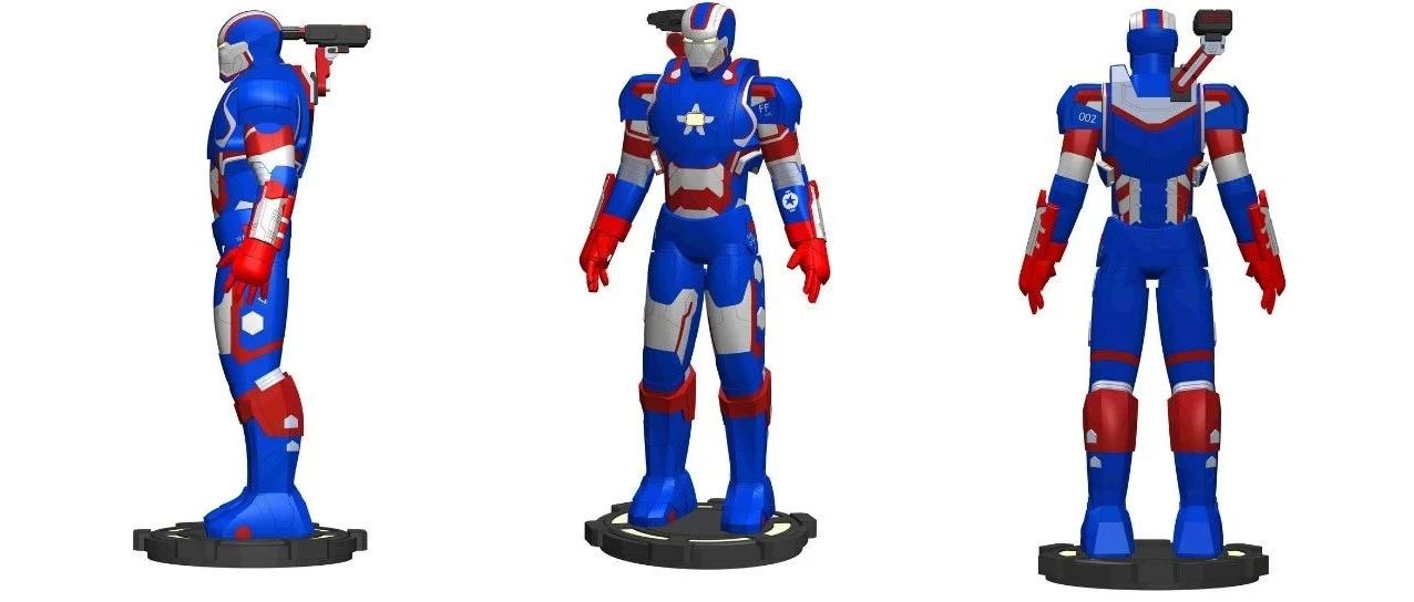 【机器人】Iron Patriot Mark42钢铁侠模型3D图纸 x_t格式