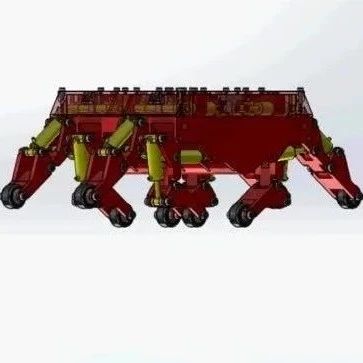 【机器人】octopedal-robot简易八足机器人3D数模图纸 STEP格式