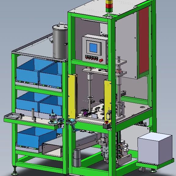 【非标数模】压装活塞及安装矩形圈设备3D数模图纸 Solidworks16设计