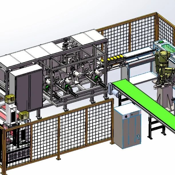 【非标数模】主板自动化流水线3D数模图纸 Solidworks20设计
