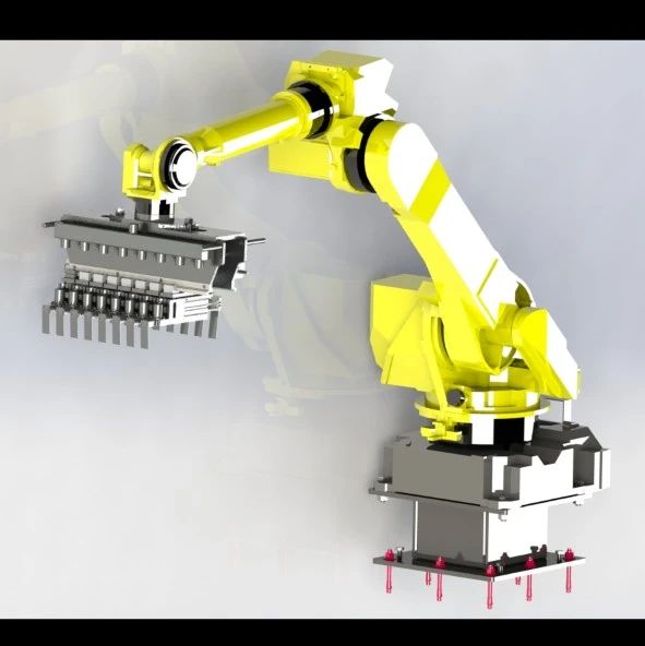 【工程机械】griper 2工业机器人及其夹爪3D数模图纸 STEP格式