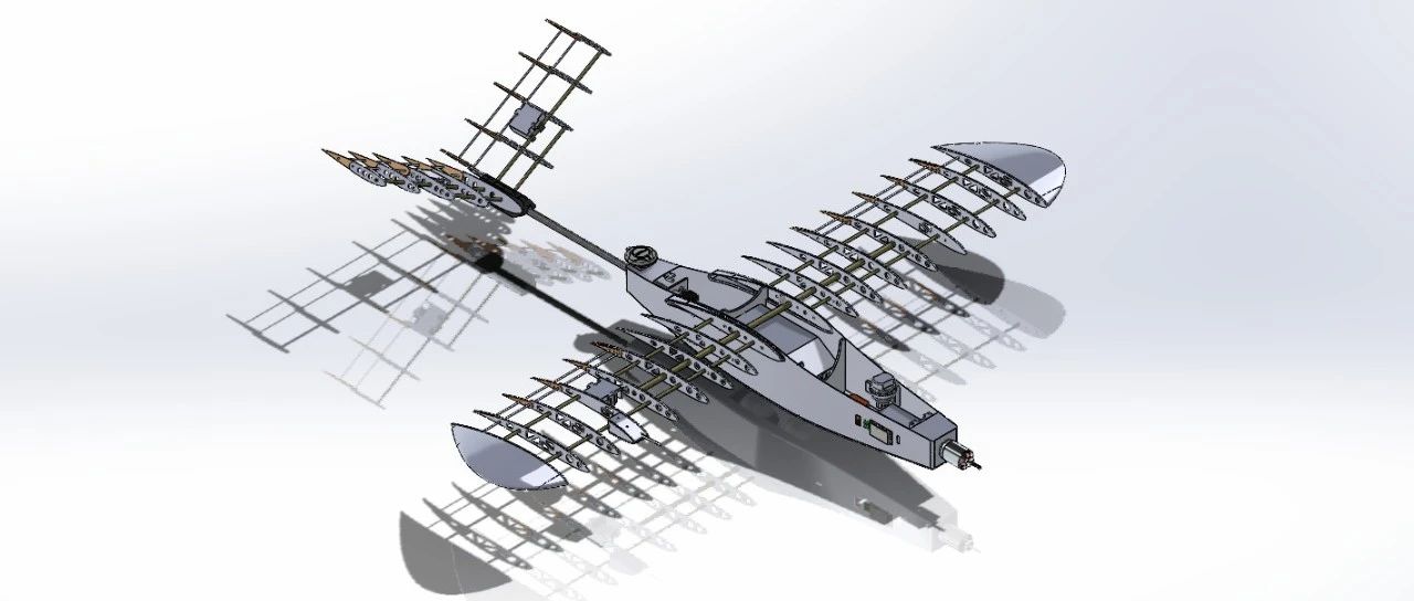 【飞行模型】seha-uav航模机架固定翼无人机3D数模图纸 Solidworks设计