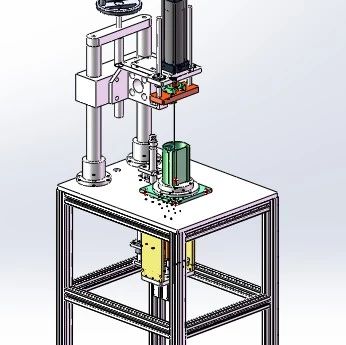 【非标数模】油桶单向阀铜嘴过滤网组装机3D数模图纸 Solidworks18设计