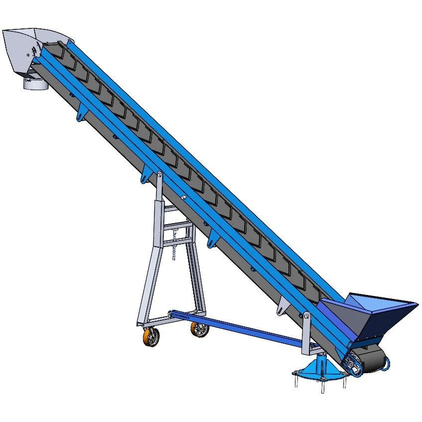 【工程机械】SLD belt conveyor带式输送机3D数模图纸 STEP格式