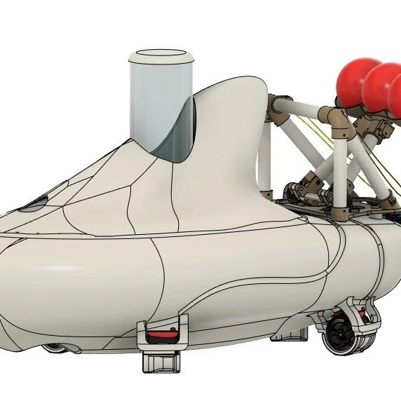 【海洋船舶】MEGA机器人船模3D图纸 STEP格式