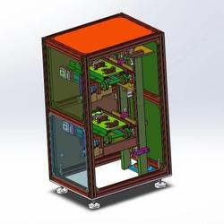 【非标数模】气动举升输送机3D数模图纸 Solidworks18设计