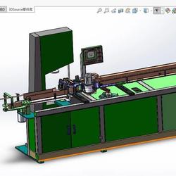 【非标数模】卫生纸卷纸自动切纸机3D数模图纸 Solidworks17设计 附step