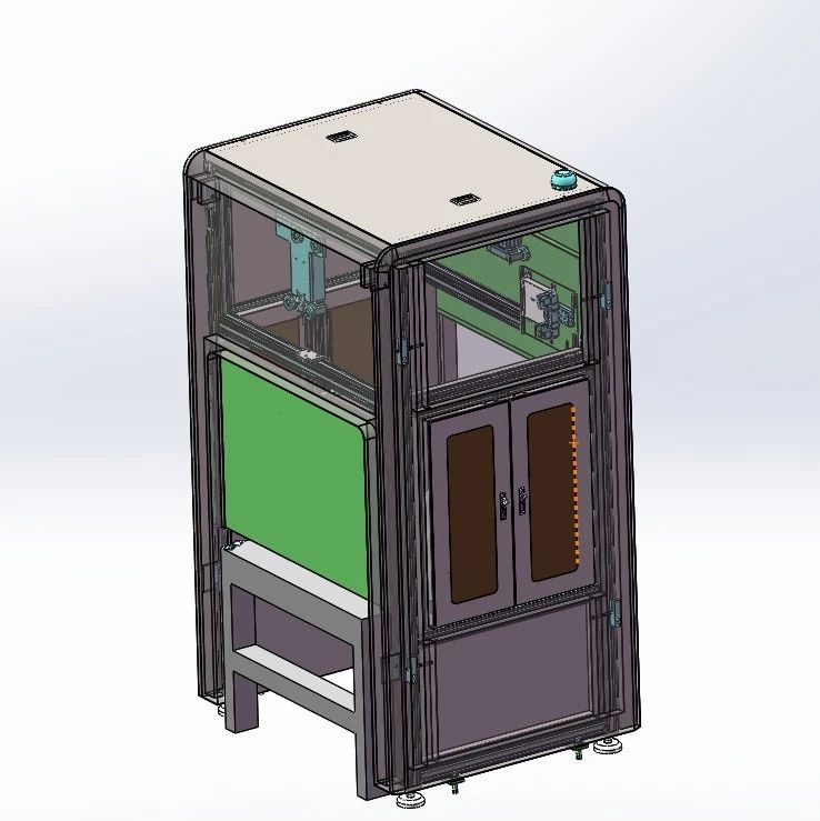 【工程机械】射频专机设备3D数模图纸 Solidworks18设计