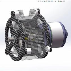 【差减变速器】NGW两级行星齿轮减速机3D数模图纸 Solidworks18设计