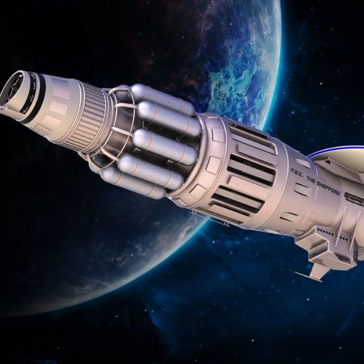【飞行模型】F.B.C. The Shepherd太空战舰造型3D图纸 Solidworks设计