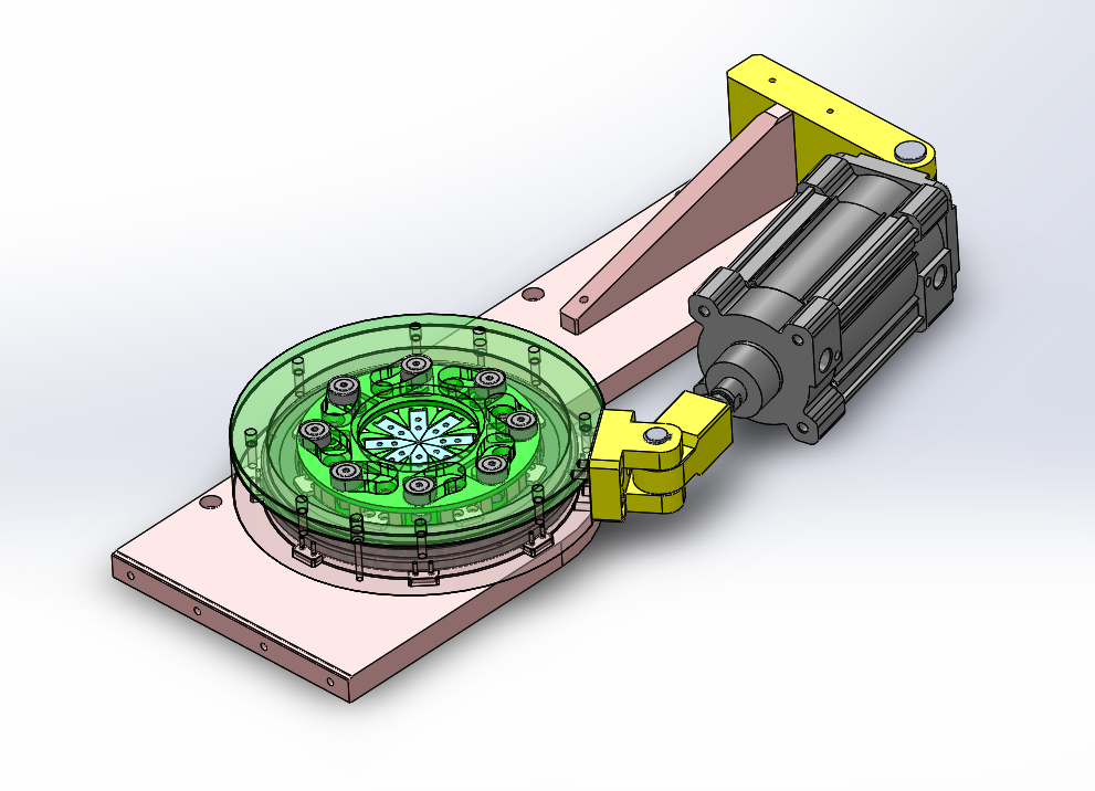 【非标数模】八爪铆压收边机构3d数模图纸 Solidworks设计 Solidworks 仿真秀干货文章