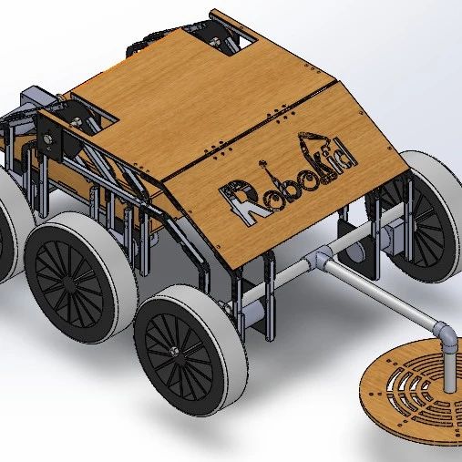 【其他车型】Mineswpeer排雷小车3D数模图纸 Solidworks设计