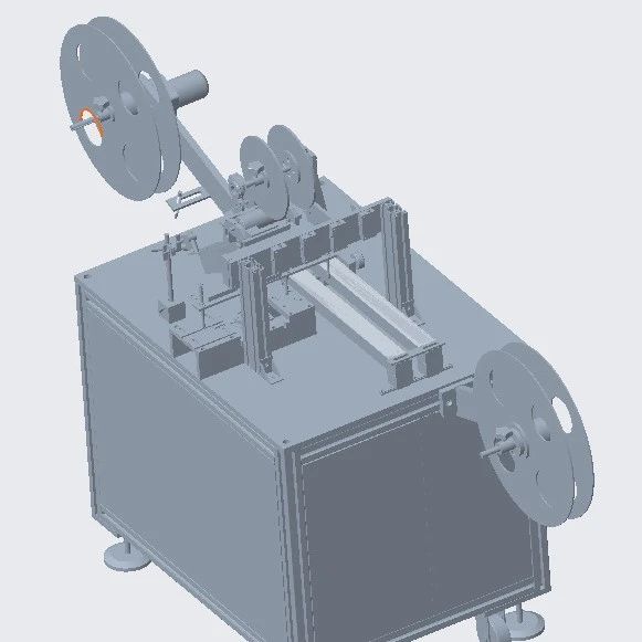 【非标数模】全自动屏蔽罩检测包装机3D数模图纸 CREO设计