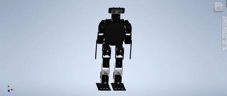 【机器人】20 DoF人形机器人3D数模图纸 INVENTOR设计 附STP