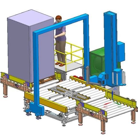 【非标数模】Straping & Wrapping Machine捆扎包装机3D数模图纸 UG设计