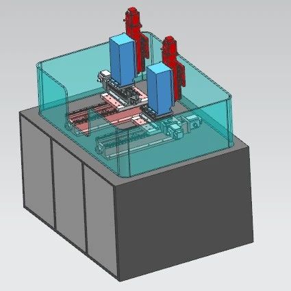 【工程机械】双头双位精密研磨机3D数模图纸 ug10设计