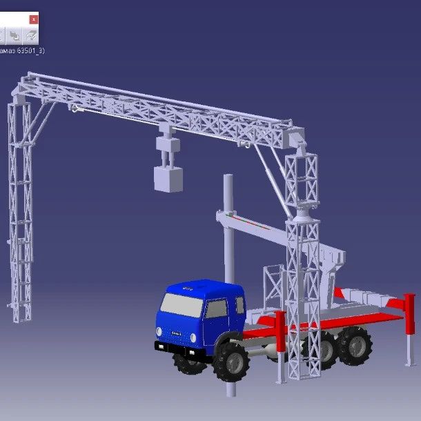 【工程机械】car龙门吊与工程吊车3D图纸 STP格式