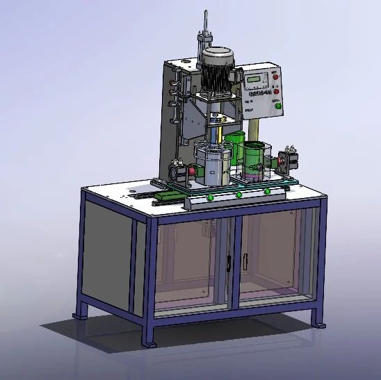 【非标数模】热水壶自动卷边机3D数模图纸 Solidworks14设计 附x_t