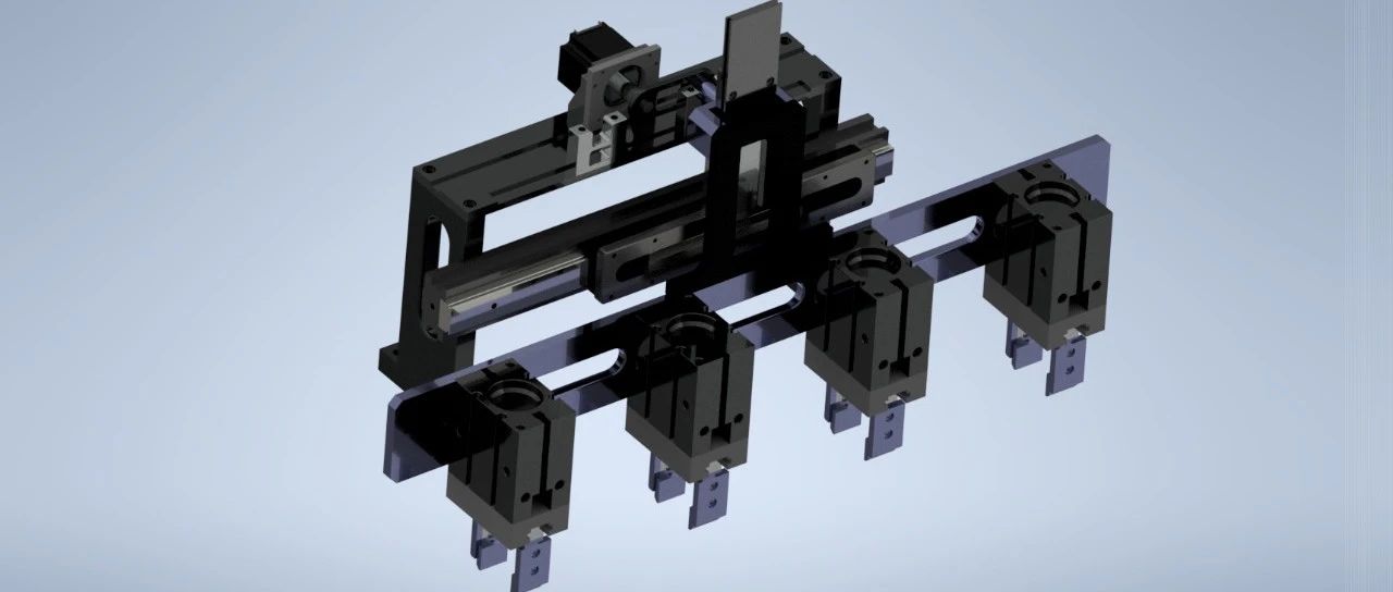 【工程机械】四爪变距夹具结构3D图纸 INVENTOR设计