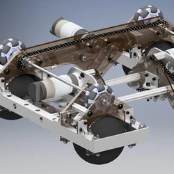 【其他车型】FTC 4042 Ball Drive球驱动四轮比赛小车3D图纸 INVENTOR设计