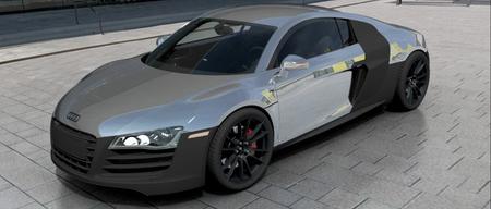 【汽车轿车】Audi R8 E-Tron纯电动跑车模型（含悬架 刹车 电机等）3D图纸