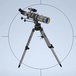 【工程机械】Telescope-Space Hunter天文望远镜3D数模图纸