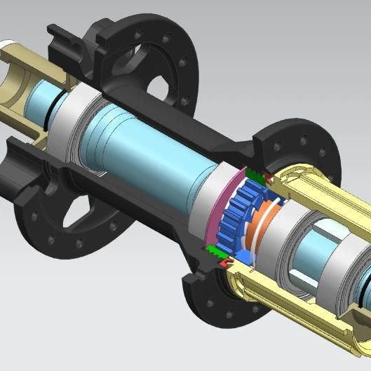 【工程机械】DT Swiss Rear Hub后轮毂3D数模图纸 UG设计 附stp