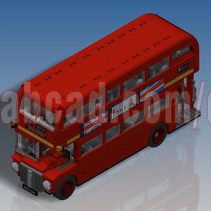【其他车型】10258伦敦巴士二层公交车拼装模型3D图纸 INVENTOR设计 附STP